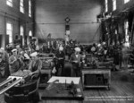 Naval gunners in machine and bench work class, Washington Navy Yard, Washington DC, United States, circa 1937