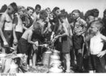 Meal time at a Hitler Youth camp, Germany, 1930s