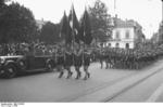 Hitler Youth boys marching, Worms, Germany, 1938