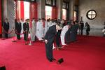 Minister of National Defense Yen Ming at the enshrinement of fallen Chinese soldiers in Burma during WW2, National Revolutionary Martyrs