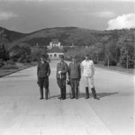 Japanese officers at the Sun Yat-sen Mausoleum, Nanjing, China, 1941