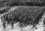 US Marines on parade on the occasion of USMC