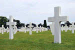 Graves of Preston and Robert Niland at the Cimetière américain de Normandie, Colleville-sur-Mer, France, 20 Jul 2010