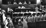 Accused Japanese war criminals on trial at the Supreme Court of Singapore, 21 Jan 1946, photo 1 of 3