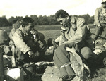 Japanese-American troops of the 2nd Battalion, 442nd Regiment, US 34th Infantry Division awaiting transport, 14 Oct 1944