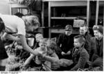 Refugees from Eastern Germany being taken care of at Åbenrå, Denmark, 12 Feb 1945