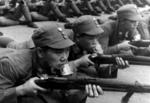 Chinese Army recruits in training with Zhongzheng Type rifles, circa late 1930s