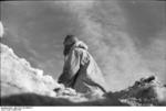 A German soldier in white camouflage, Norway or Finland, 1942-1943