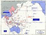 Map noting the boundaries of Allied and Japanese forces as of 2 Jul 1942