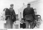 German soldiers preparing to go on leave, France, Dec 1940