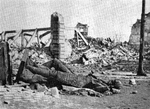 Royal Castle of Warsaw, Poland in ruins, Jan 1945