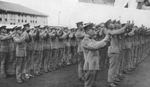 Japanese Army Engineering School cadets reading the Imperial Rescript to Soldiers and Sailors, Japan, 1939