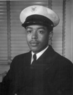 Portrait of African-American sailor Reginald Brandon who served aboard an United States Merchant Marine vessel as a radioman, date unknown