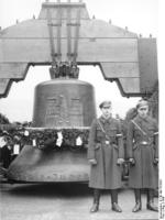 The 1936 Olympic Bell, Berlin, Germany, Aug 1936, photo 2 of 2