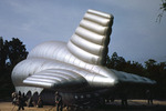 US Marines bedding down a barrage balloon, Parris Island, South Carolina, United States, May 1942