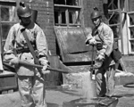 Firefighters in Moscow, Russia, 10 Jul 1941