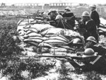 Manchukuo naval infantry troops in exercise, northeastern China, circa 1930s