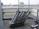 Chaff launchers aboard New Jersey, 14 Jun 2004, photo 2 of 2