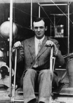 2nd Lieutenant Henry Arnold at the controls of a Wright Type B aircraft, Wright Flying School, Fairborn near Dayton, Ohio, United States, 1911