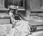 Consuelo Vanderbilt and Winston Churchill at Blenheim Palace, Woodstock, England, United Kingdom, 1902