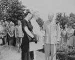 US President Harry Truman decorating General Dwight Eisenhower with the Distinguished Service Medal, Washington DC, United States, 18 Jun 1945, photo 5 of 6