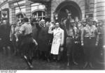 Frick and Goebbels at a Nazi Party rally, Germany, Oct 1930