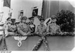 Police chief Adolf von Bomhard, Gauleiter Konrad Henlein, and Prussian Interior Minister Wilhelm Frick in Sudetenland, Czechoslovakia, 23 Sep 1938