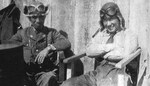 Minoru Genda and Yoshio Shiga of Japanese 343rd Naval Air Group, Matsuyama Airfield, Japan, spring 1945