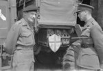 Bernard Montgomery and King George VI at Montgomery