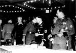 Heinrich Himmler and Berlin police chiefs Wolf Heinrich Graf von Helldorff and Kurt Daluege at a sporting event held in honor of Italian police leaders