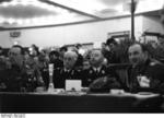 Heinrich Himmler and Berlin police chiefs Wolf Heinrich Graf von Helldorff and Kurt Daluege at a sporting event held in honor of Italian police leaders