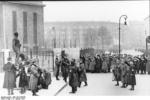 Himmler, Heydrich, Daluege, and Adolf Hühnlein at a memorial ceremony on German Police Day, Horst-Wessel-Platz, Berlin, Germany, 16 Jan 1937