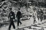 Crown Prince Hirohito visiting Yokohama, Japan after the Great Kanto Earthquake, 15 Sep 1923, photo 1 of 3