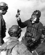 Japanese Navy flight instructor Kiyoshi Ito with cadet pilots, 1943-1944