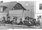 Wilhelm Keitel in a staff car, Lodz, Poland, Sep 1939