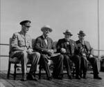 Earl of Athlone, Franklin Roosevelt, Winston Churchill, and Mackenzie King, Octagon Conference, Citadelle de Québec, Quebec City, Quebec, Canada, 12 Sep 1944