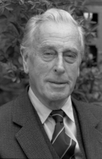 Earl Louis Mountbatten at the terrace his home, Belgravia, London, England, United Kingdom, 1976