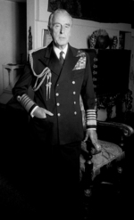 Earl Louis Mountbatten at his home in Belgravia, London, England, United Kingdom, 1976