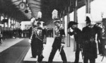 Emperor Showa of Japan and Emperor Kangde of puppet state of Manchukuo, Tokyo Station, Tokyo, Japan, 1935