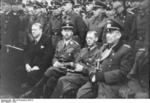 Vidkun Quisling, Heinrich Himmler, Josef Terboven, and Nikolaus von Falkenhorst at an event in Norway, 1941