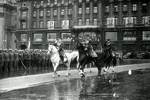 Konstantin Rokossovsky and Georgy Zhukov on parade, Moscow, Russia, 1945