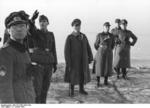 Field Marshal Erwin Rommel and Lieutenant Colonel George Friedrich von Tempelhoff at Barneville, France, 16 Jan 1944