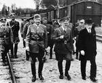 Carl Gustaf Emil Mannerheim, Adolf Hitler, and Risto Ryti in Finland, 6 Jun 1942; note Wilhelm Keitel directly behind Mannerheim