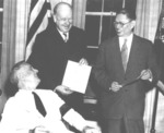 Chinese Ambassador Song Ziwen and US President Franklin Roosevelt at the White House, Washington DC, United States, May 1943