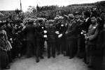 Hisao Tani being escorted to his place of execution, Nanjing, China, 26 Apr 1947