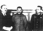 Vyacheslav Molotov, Joseph Stalin, and Tito, Moscow, Russia, 11 Apr 1945