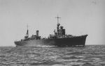 Repair ship Akashi running trials off Sasebo, Japan, Jul 1939