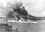 USS Augusta off Pudong Point, Shanghai, China, during Second Battle of Shanghai, Aug 1937