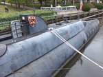 Stern section of museum ship Becuna, Philadelphia, Pennsylvania, United States, 22 Oct 2011