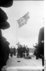 Commissioning ceremony of German battleship Bismarck, 24 Aug 1940, photo 08 of 10